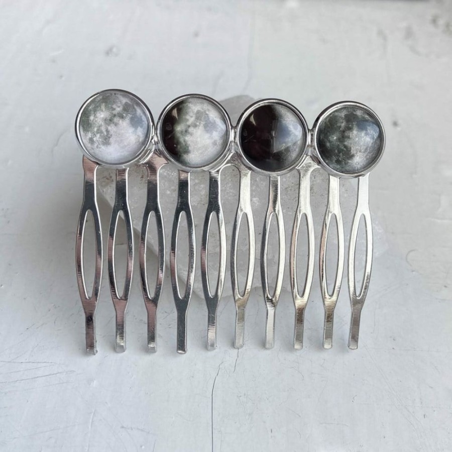 Accessories * | Yugen Tribe Phases Of The Moon Hair Comb