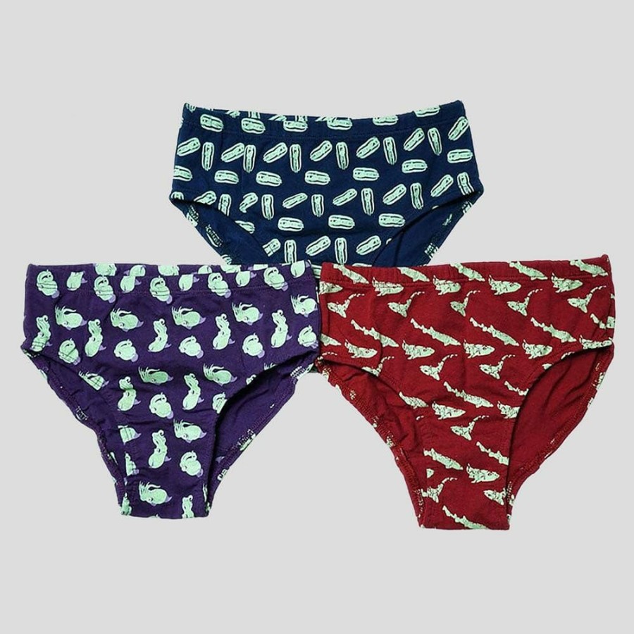 Kids & Babies * | Stretch Garments Sealife Glow-In-The-Dark Kids Underwear [Final Sale] Kids & Babies