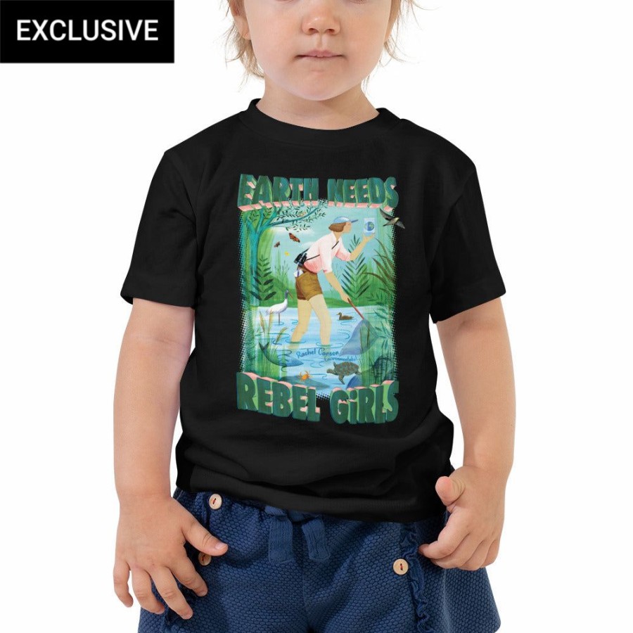 Kids & Babies * | Svaha Apparel Earth Needs Rebel Girls Custom Toddler T-Shirt