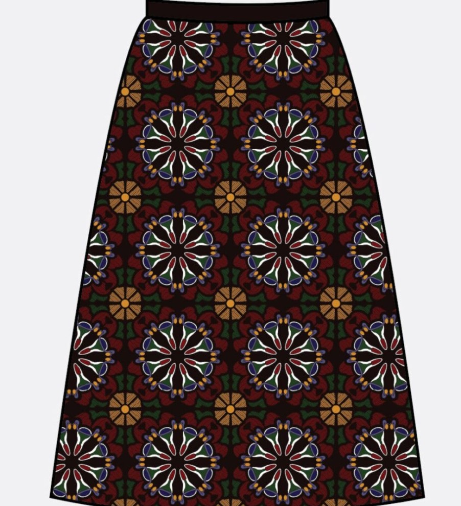 Adults * | Brothers Knit Garments (Pre-Order) Mandala In Utero A-Line Midi Skirt New