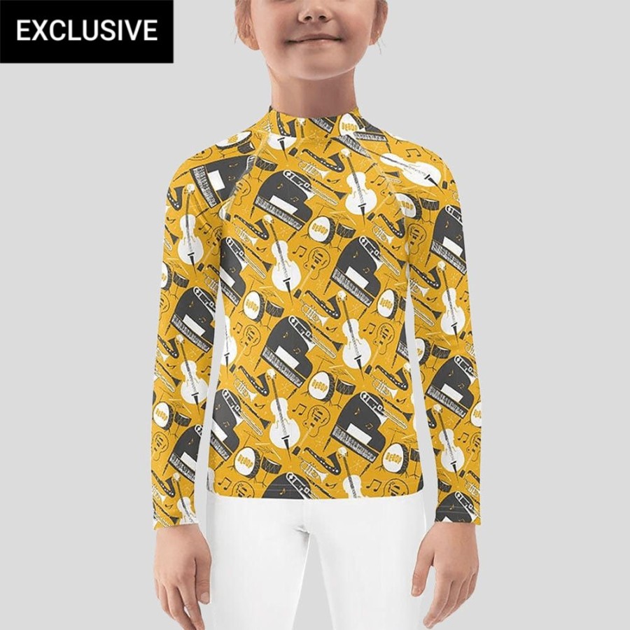 Kids & Babies * | Svaha Apparel Bebop Jazz Custom Kids Rash Guard