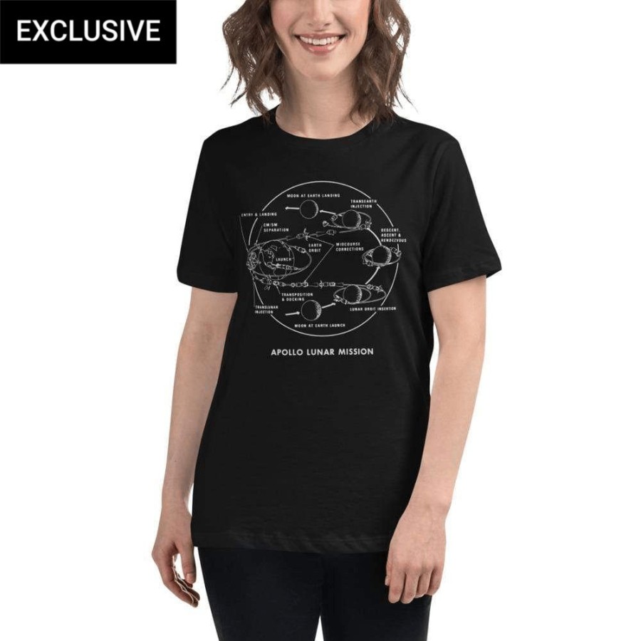 Adults * | Svaha Apparel Apollo Lunar Module Custom Relaxed T-Shirt T-Shirts