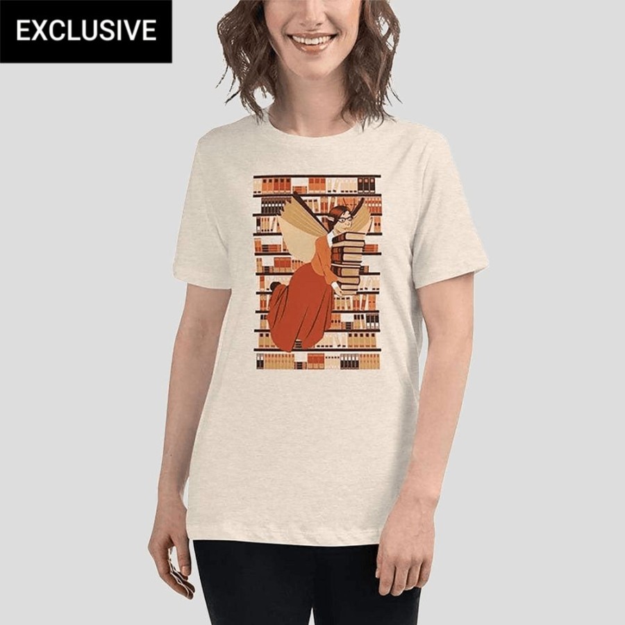 Adults * | Svaha Apparel Book Fairy Custom Relaxed T-Shirt